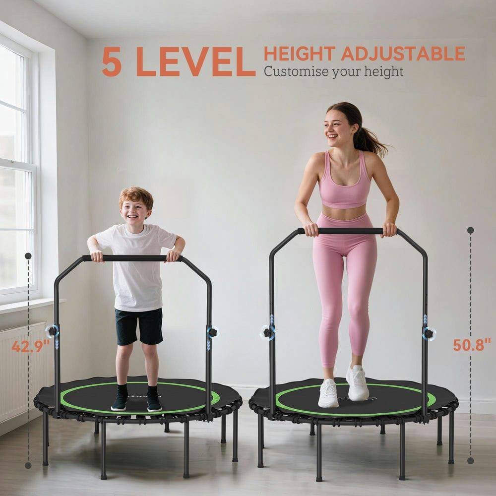 5 LEVEL  
HEIGHT ADJUSTABLE  
Customise your height  

42.9"  
50.8"
