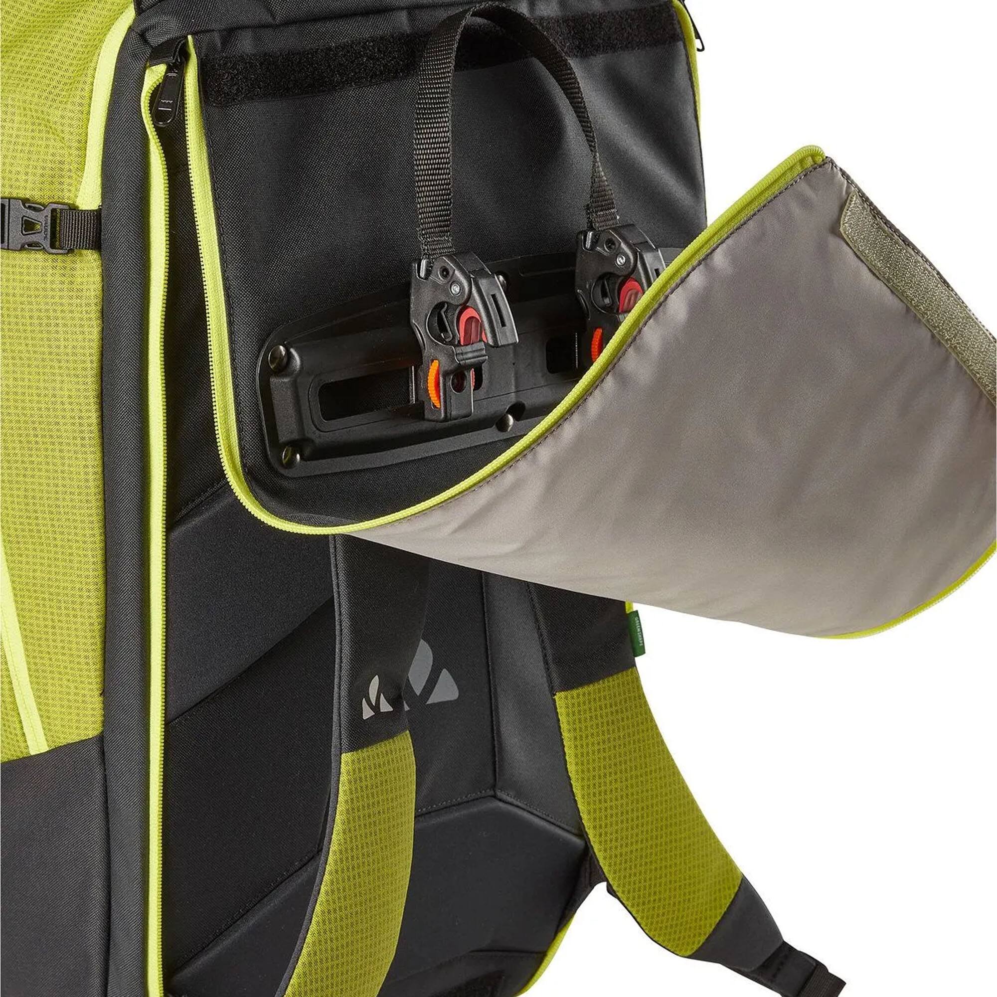 Alt View 6. VAUDE - Vaude Cycle 28 II Luminum Bike Bag and Backpack  - Bright Green - Bright Green.