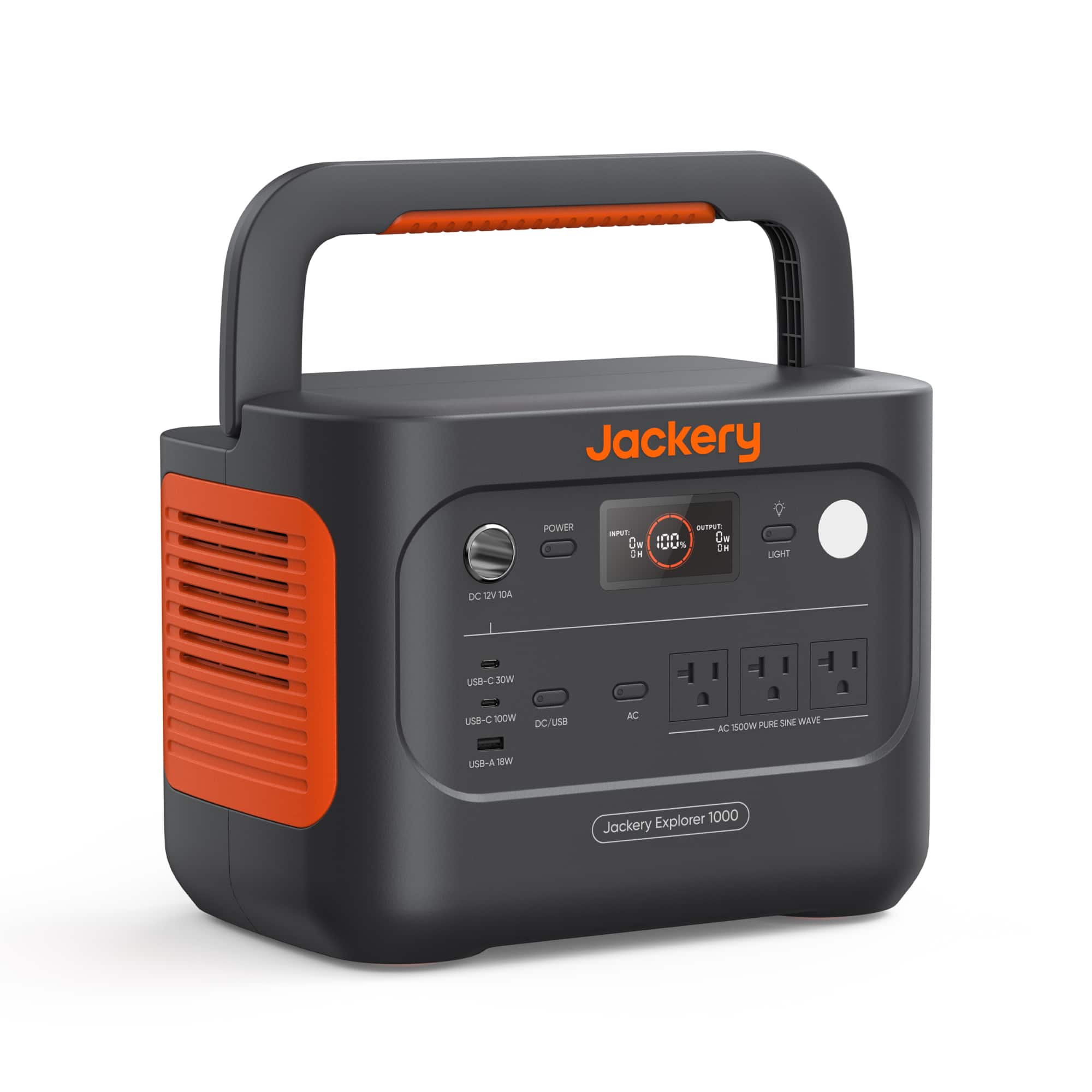 Jackery POWER DEPOT 1000 WATT DC/USB/AC PURE SINE WAVE INVERTER WITH USB-C AND USB-A PORTS.