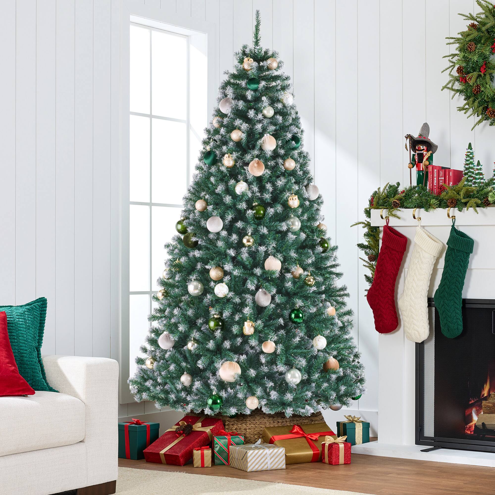 Alt View 2. Best Choice Products - Best Choice Products Artificial Frosted Christmas Tree, 9ft Premium Unlit Spruce Design, Dense Branches - Blue Spruce - Frosted Blue Spruce.