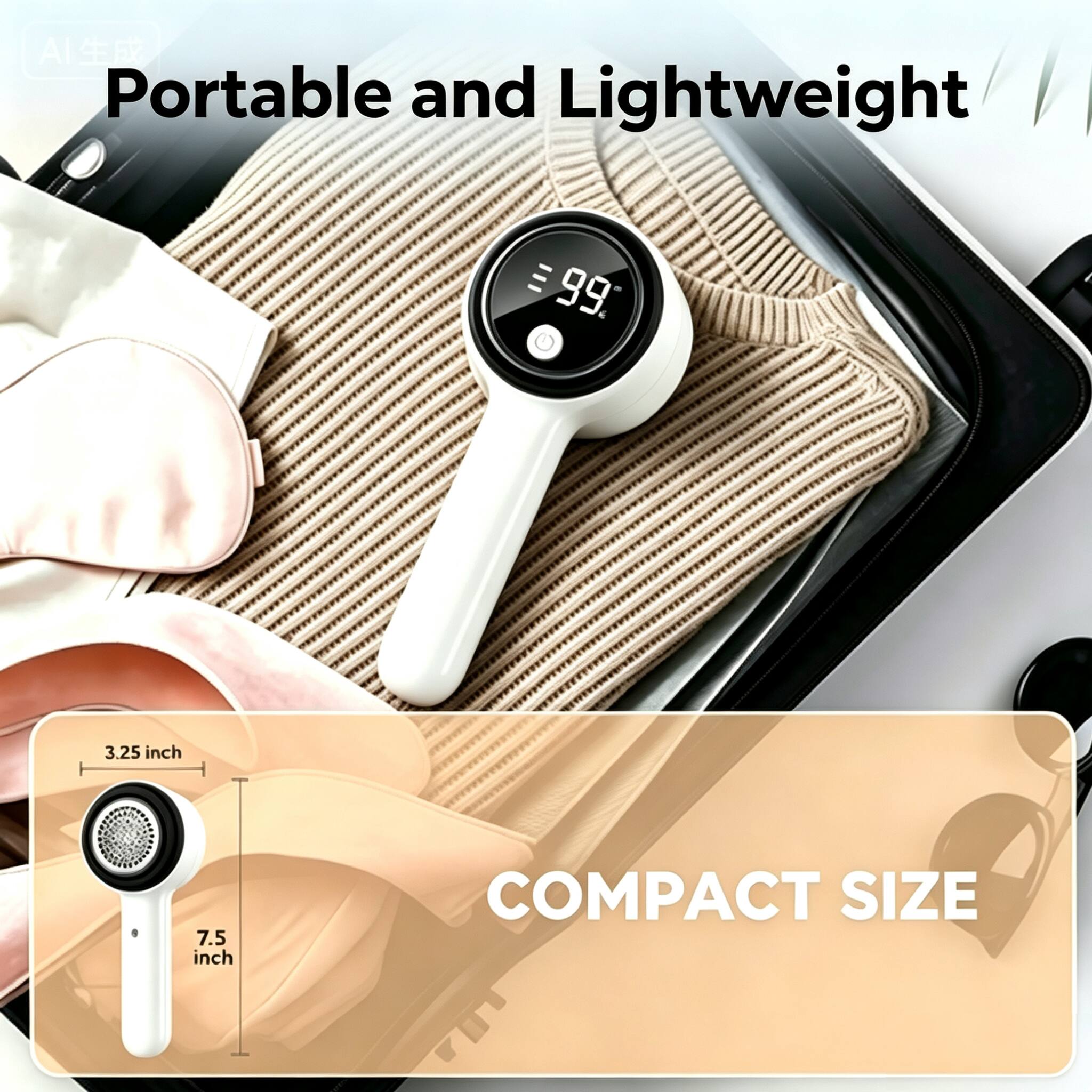 AI Portable and Lightweight

3.25 inch
7.5 inch
COMPACT SIZE