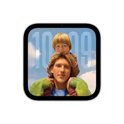 Front. Apple - HomeView - Wall Mounted (Mount Sold Separately) - Silver.