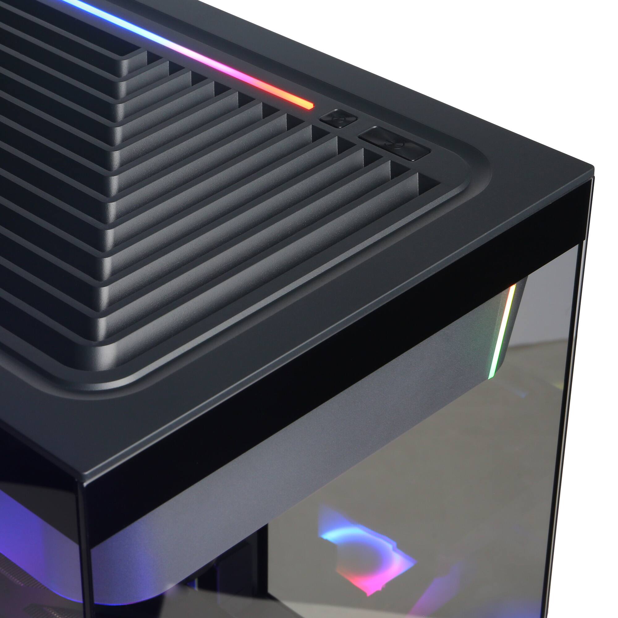 Alt View 4. CyberPowerPC - Gamer Master Gaming Desktop - AMD Ryzen 5 5500 - AMD Radeon RX 9050 4GB - 8GB DDR4 - 500GB PCIe 4.0 SSD - Black.