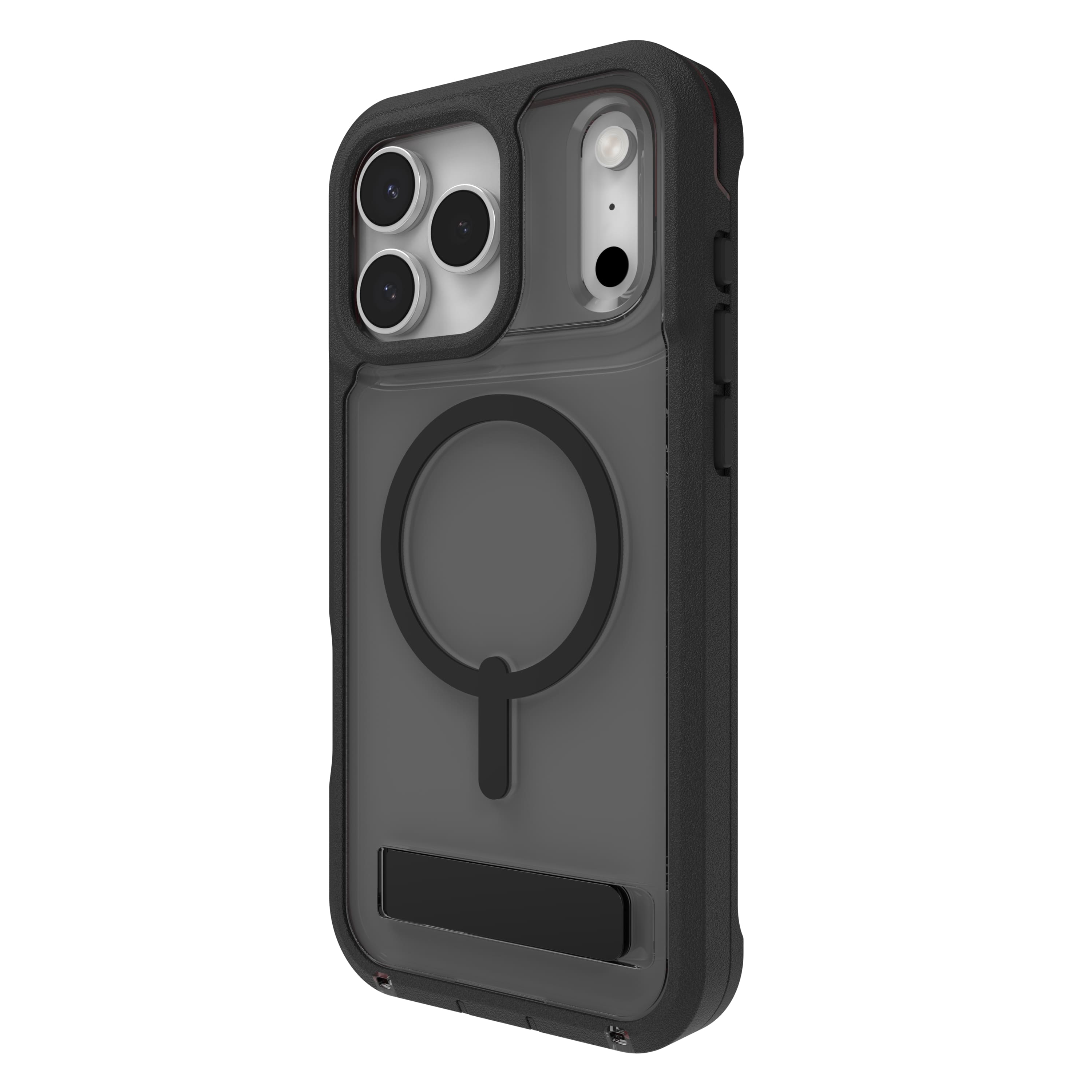 Alt View 11. ZAGG - Rainier Snap with Kickstand for Apple iPhone 17 Pro Max - Smoke Black.