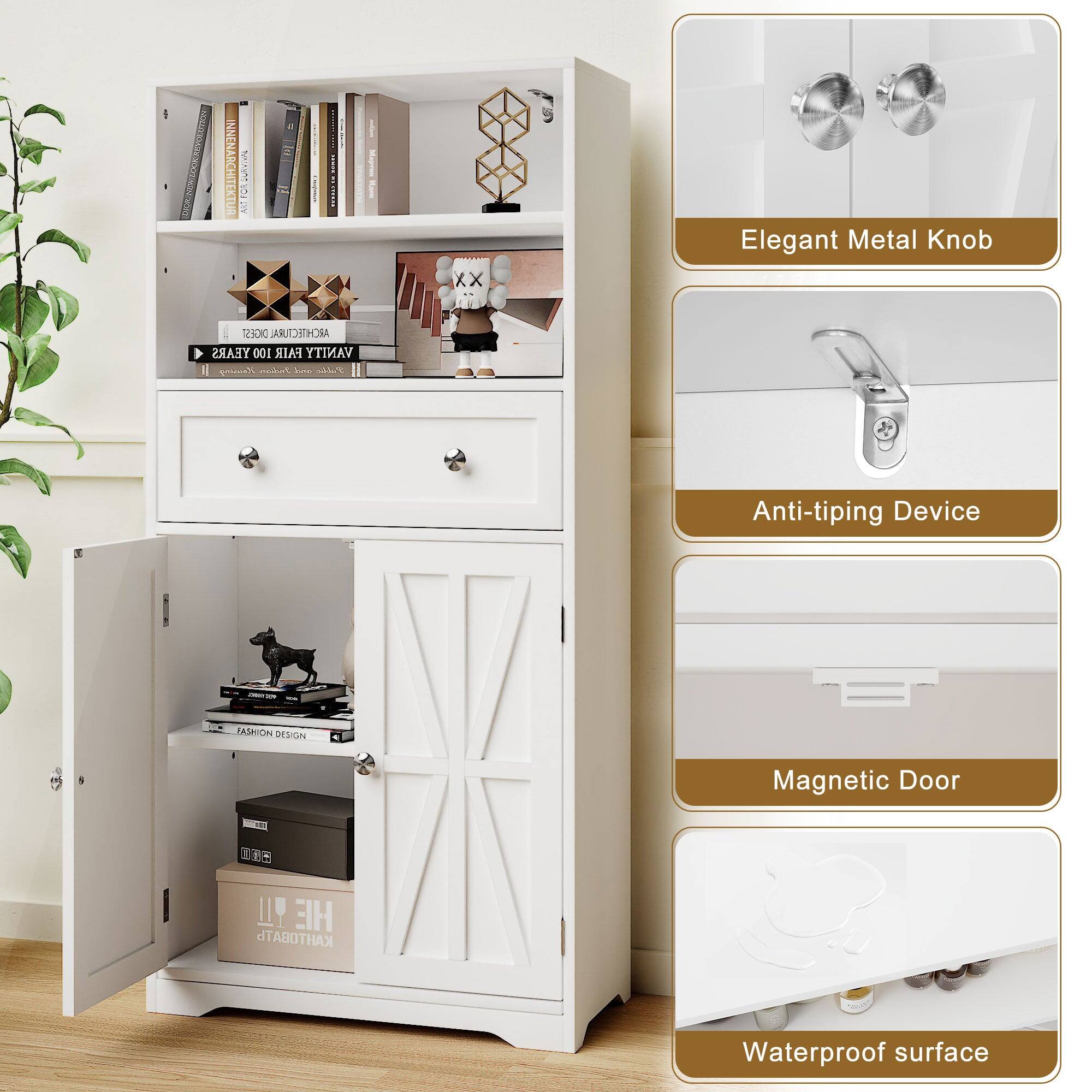 NNEN INNENARCHITEKTUR  
Elegant Metal Knob  
1250K ARCHITECTURA YEARS 100 FAIR VANITY  
pmroe%  
Anti-tipping Device  
TASHICNI DESIGN  
0 Magnetic Door  
Waterproof surface