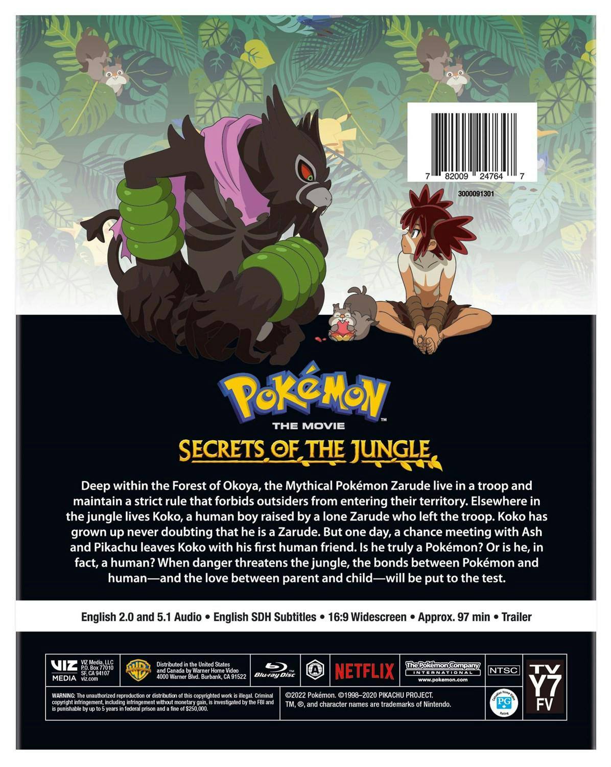 Back. Pokémon the Movie: Secrets of the Jungle [Blu-ray].