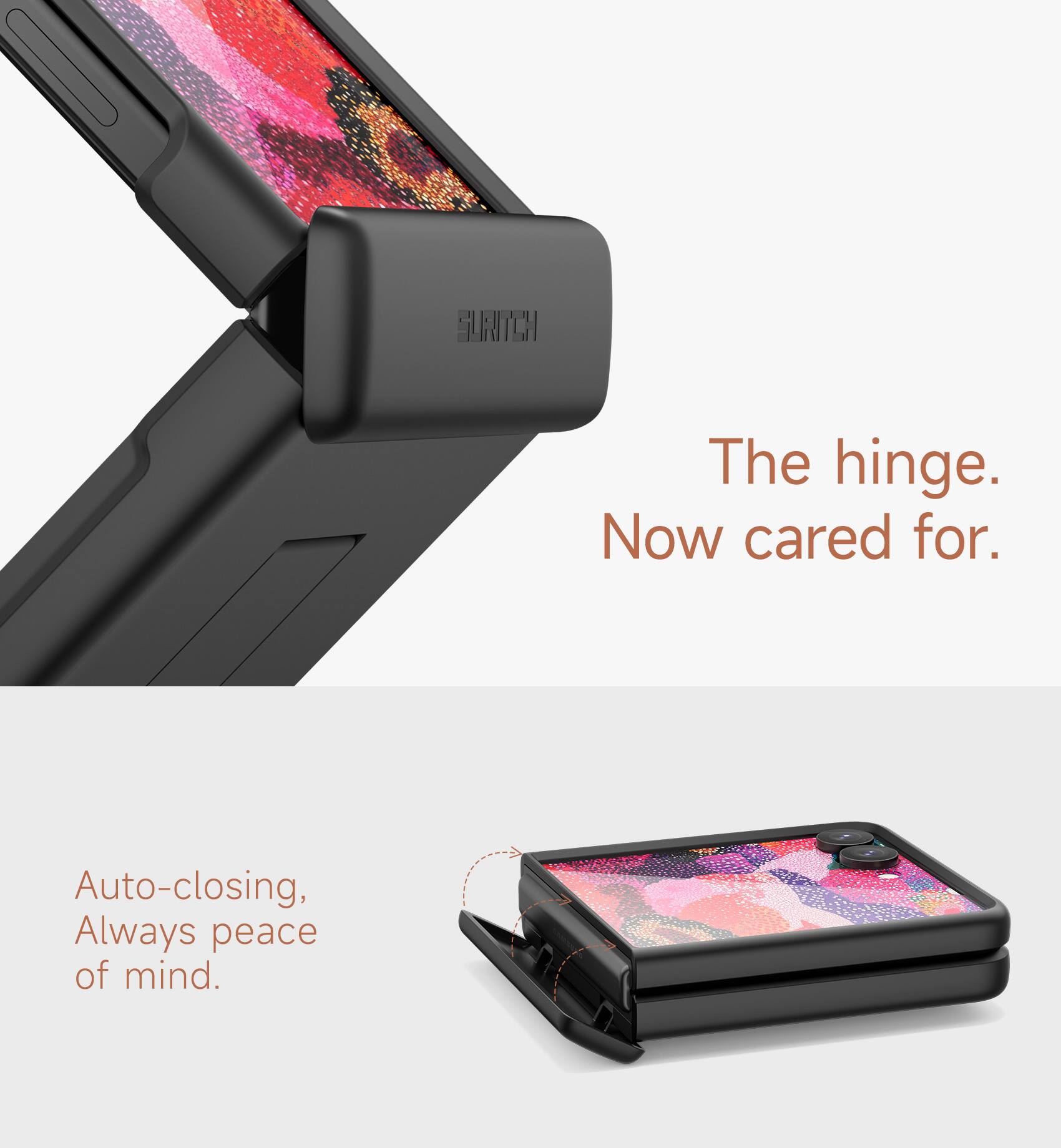 GURITCH

The hinge. Now cared for.

Auto-closing, Always peace of mind.