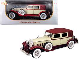 1930 Packard LeBaron 1/18 Diecast Model Car by Signature Models - Cream and Red