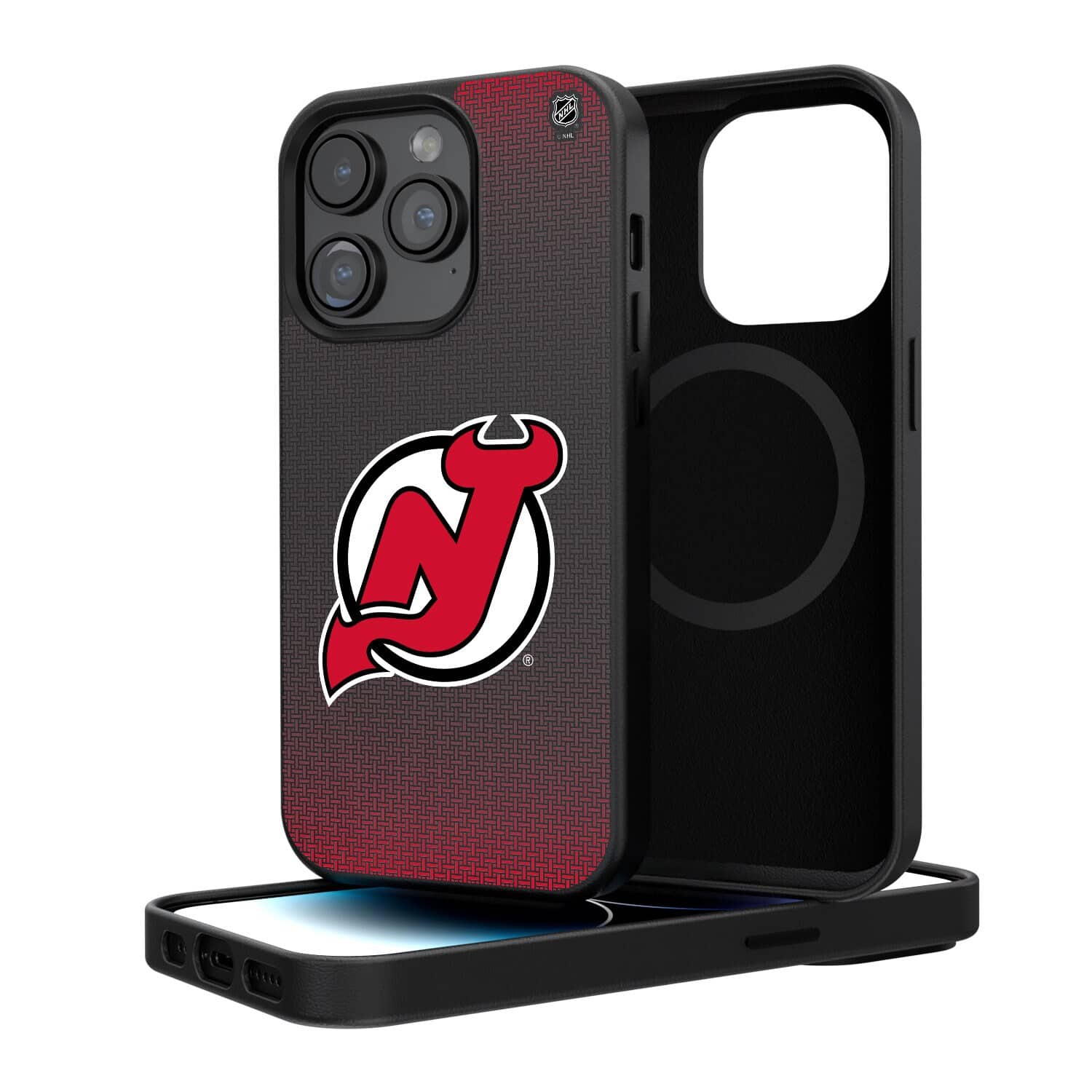 Keyscaper - NHL - New Jersey Devils Linen Logo iPhone Magnetic Bump Case - 15 Plus - Black price history on PriceWatchPro
