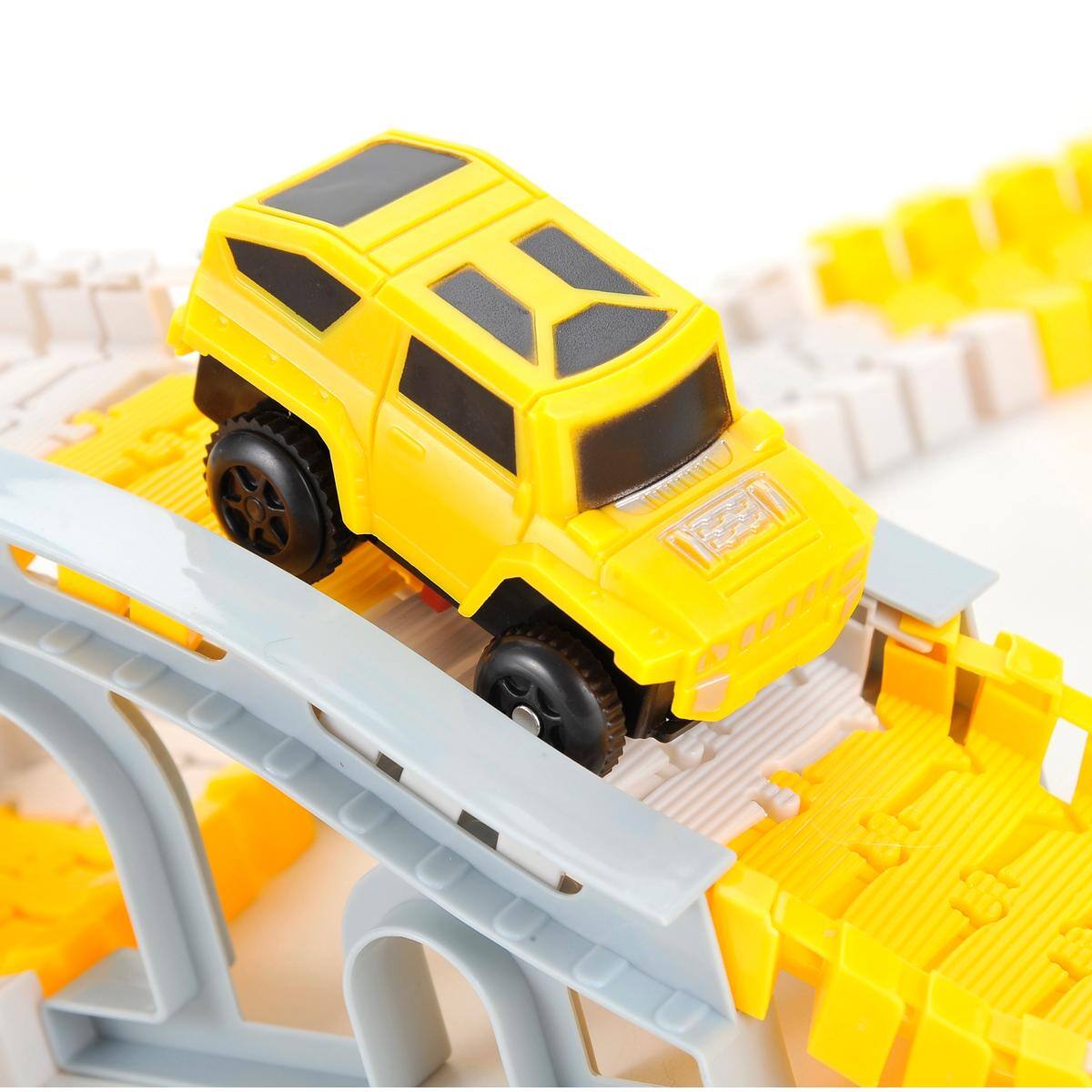 Alt View 1. JuzToys - Kids Toys Cars, Construction Toys Race Tracks Playset, Track Set and Trucks Building Toy Educational Toys, Yellow - Yellow.