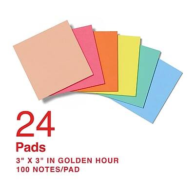 24 Pads  
3" x 3" in Golden Hour  
100 Notes/Pad