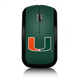 Keyscaper - Miami Hurricanes Solid Design Wireless Mouse - Wireless - Multicolor