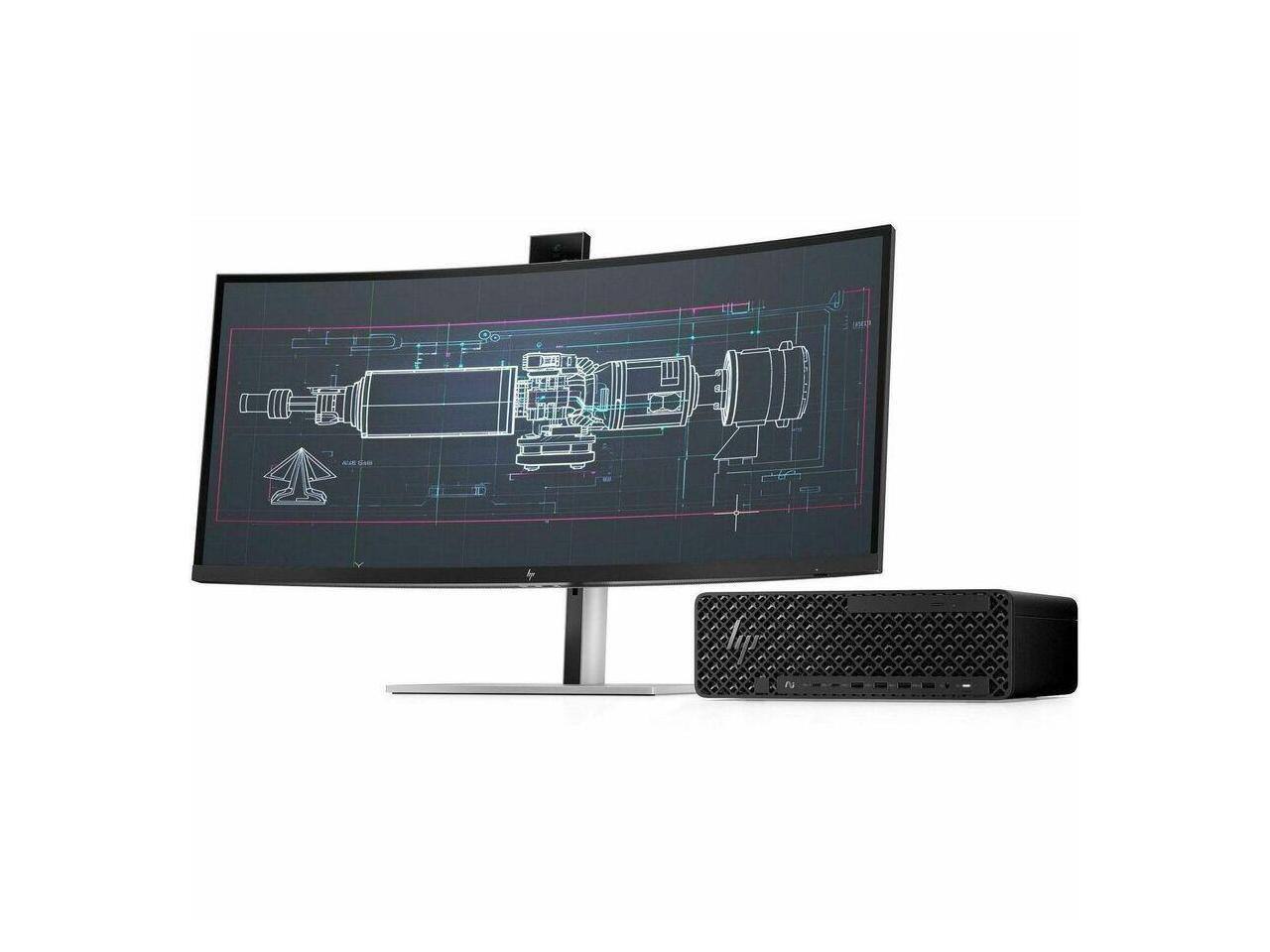 Alt View 3. HP - HP Z2 G1i Workstation - Intel Core Ultra 7 265 - 64 GB - 1 TB SSD - Small Form Factor - Black - Black.
