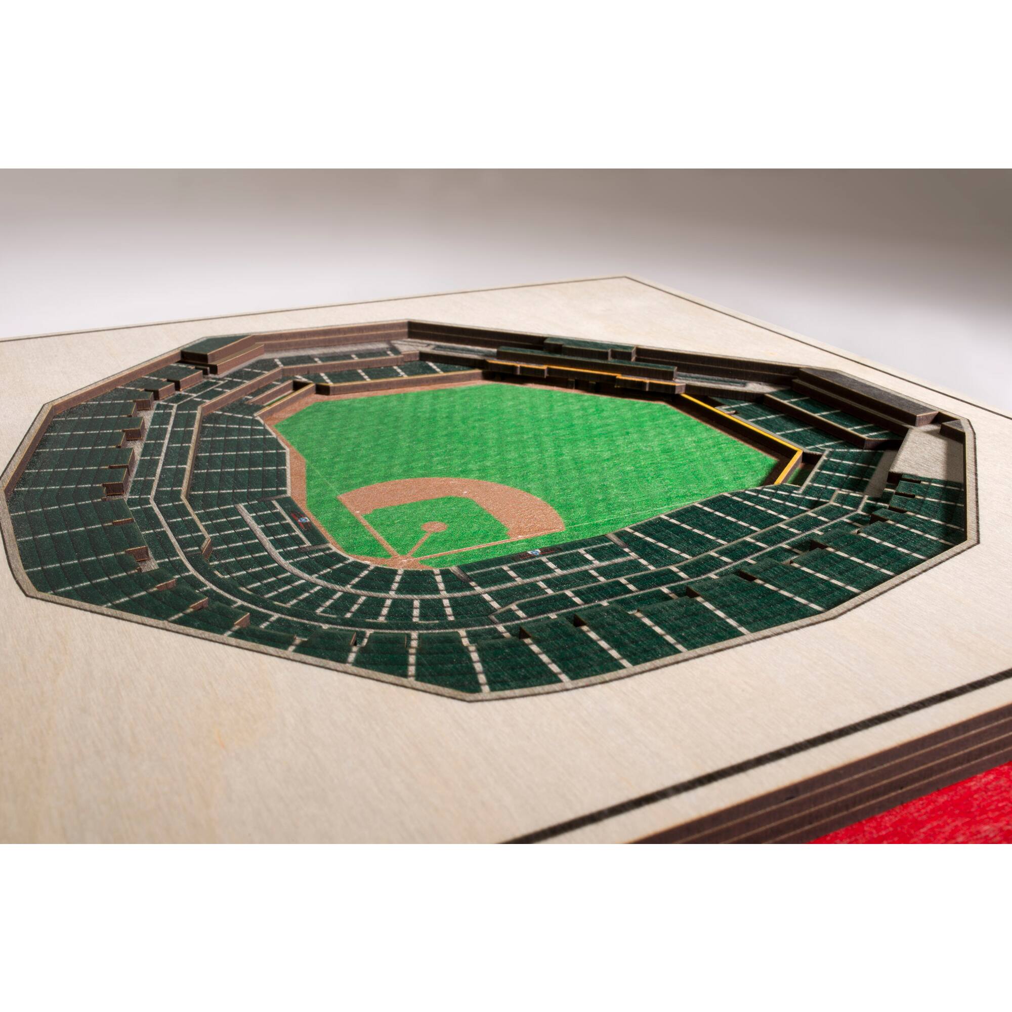 Alt View 2. YouTheFan - Arizona Diamondbacks 17'' x 13'' 5-Layer 3D StadiumViews Wall Art - Brown.
