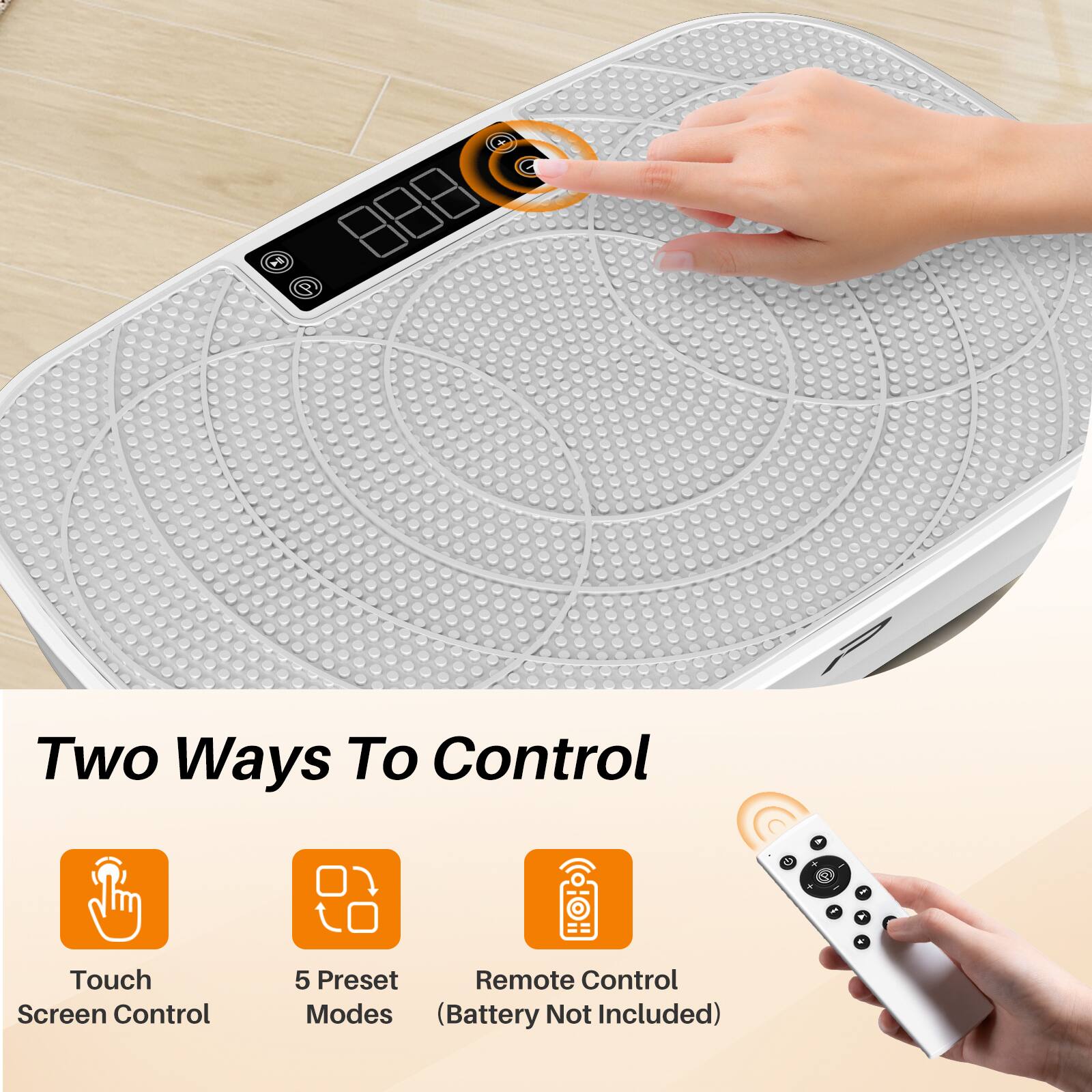 Two Ways To Control - a - 4 & Touch Screen Control 5 Preset Remote Control Modes (Battery Not Included)