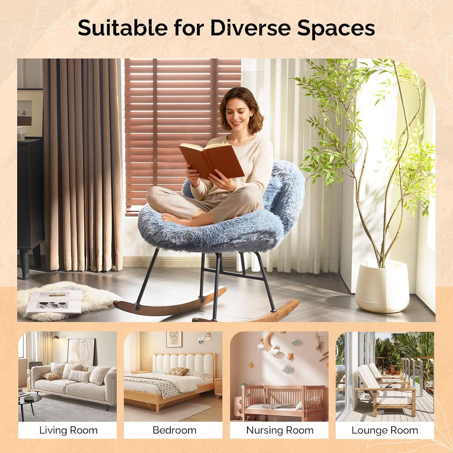 Suitable for Diverse Spaces

Living Room  
Bedroom  
Nursing Room  
Lounge Room