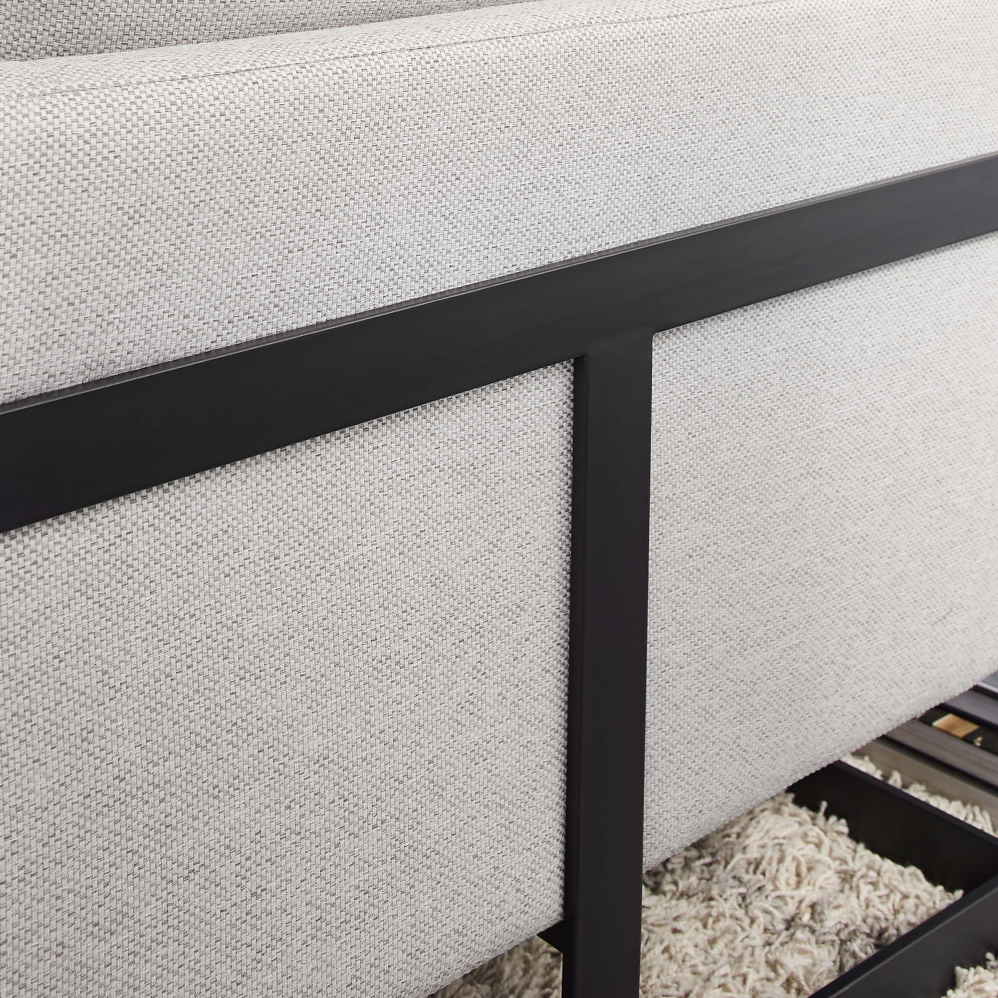 Back. Modway - Posse Upholstered Fabric Accent Chair by Modway - Black Camel.