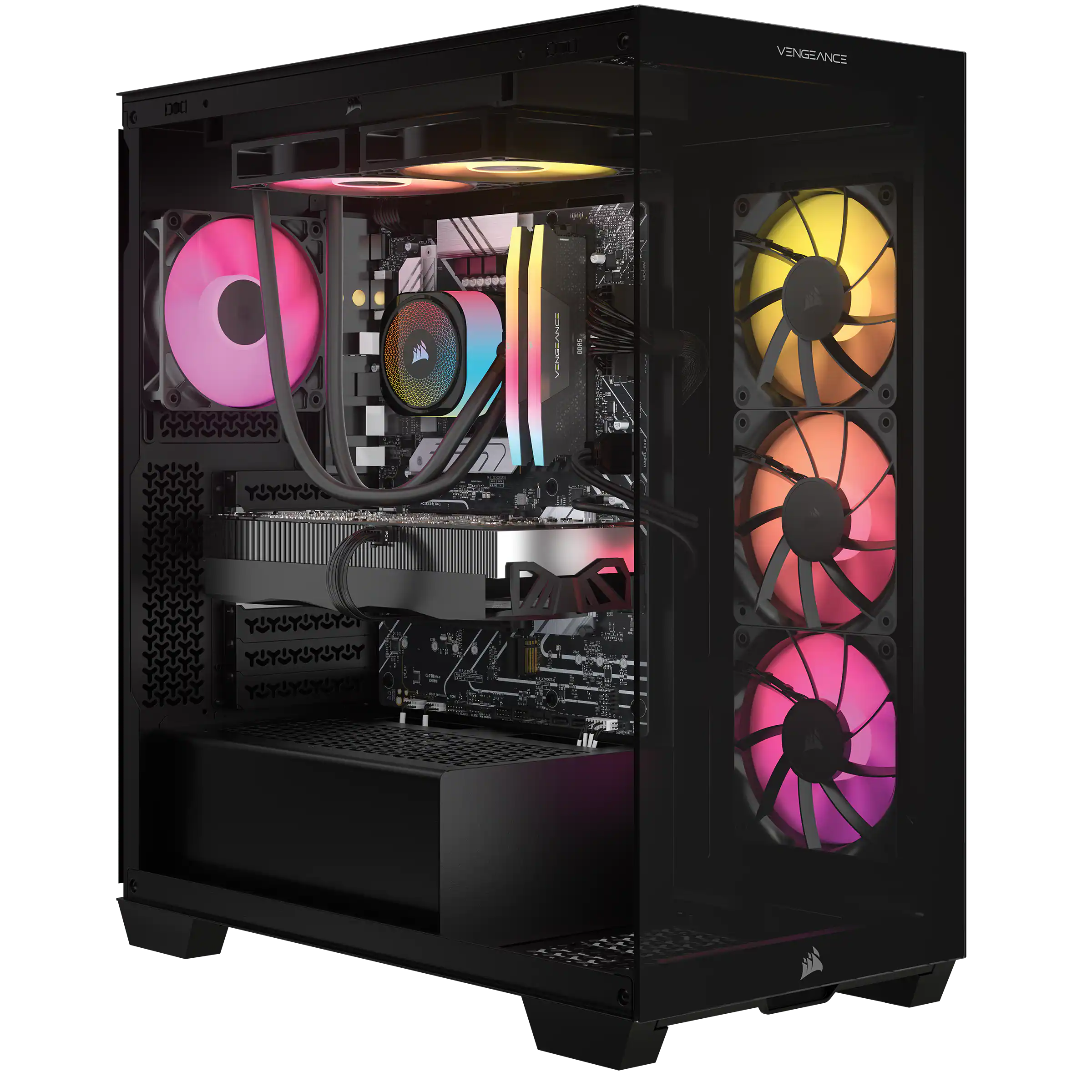 CORSAIR - VENGEANCE i7600 Gaming Desktop-Intel Core Ultra 7 265KF-32 GB DDR5 6400MHz-NVIDIA GeForce RTX5070Ti-1TB SSD - Black