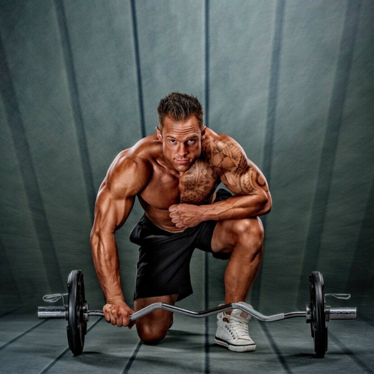 Alt View 12. Costway - 48''Chrome Steel Olympic EZ Curl Bar 28mm Grip Home Gym Fitness Equipment - Silver.