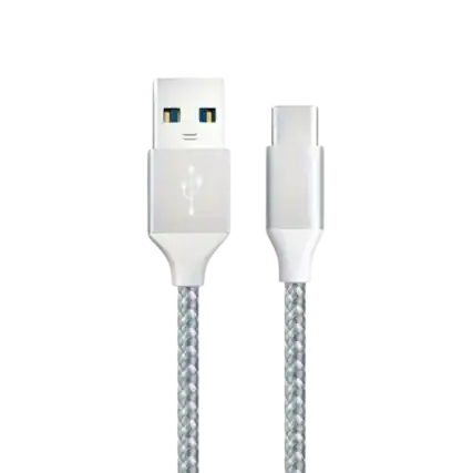 Front. Home Collection - Heavy Duty USB Type-C Charging Cable for Samsung, Android, and LG Phones.