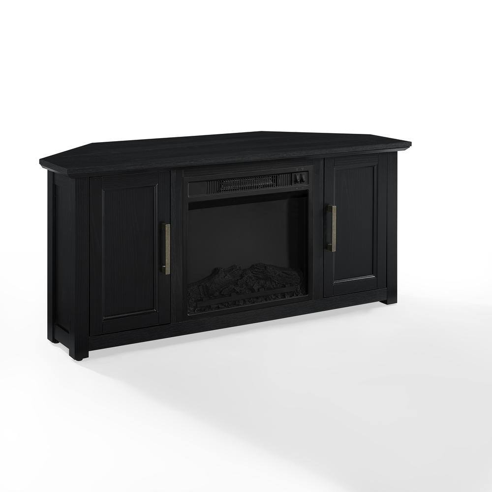 Alt View 1. Crosley Furniture - Camden Corner Fireplace Tv Stand For 50+ Inch Tv - Black.