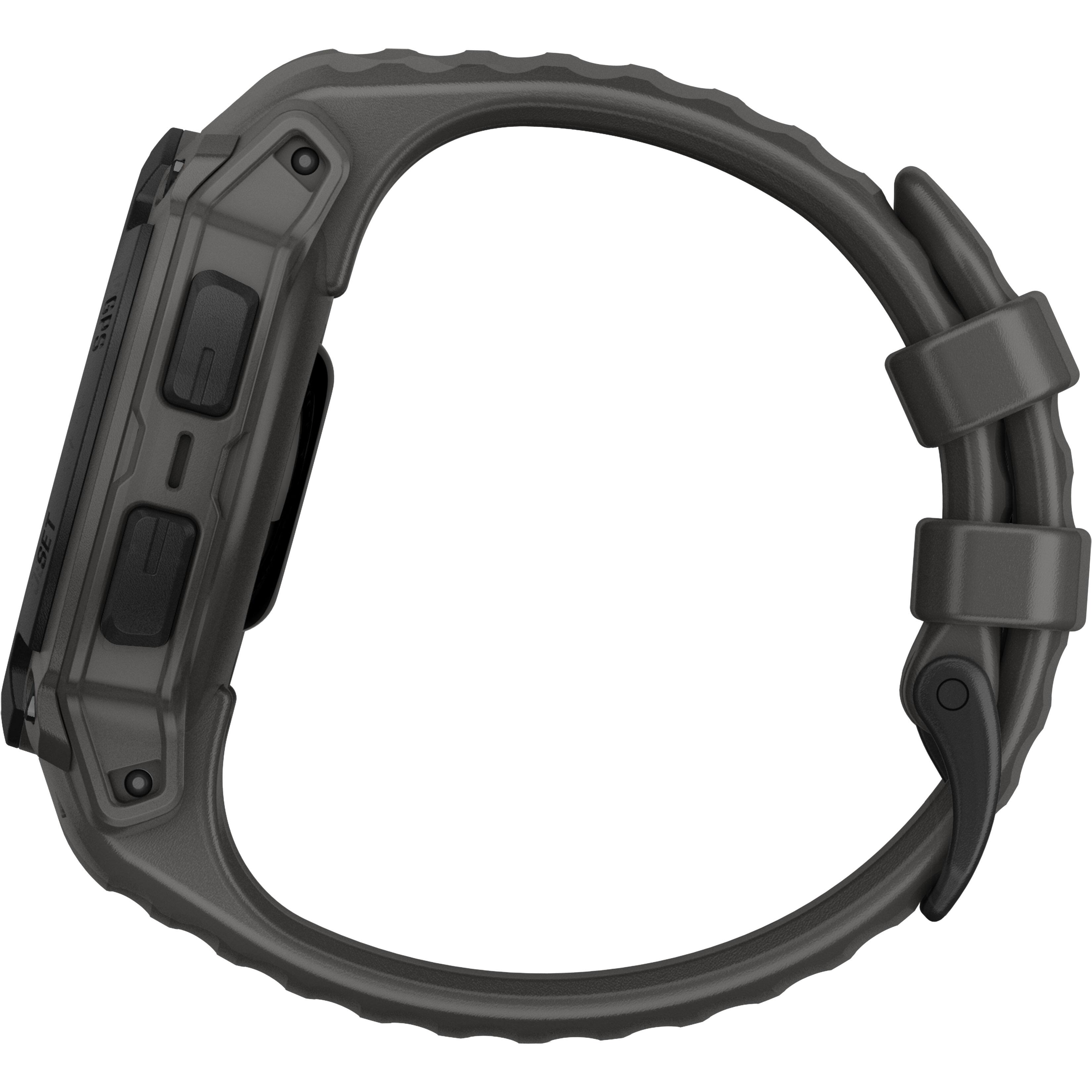 Alt View 8. Garmin - Instinct E GPS Smartwatch 40 mm Fiber-reinforced Polymer - Black with Charcoal Band.