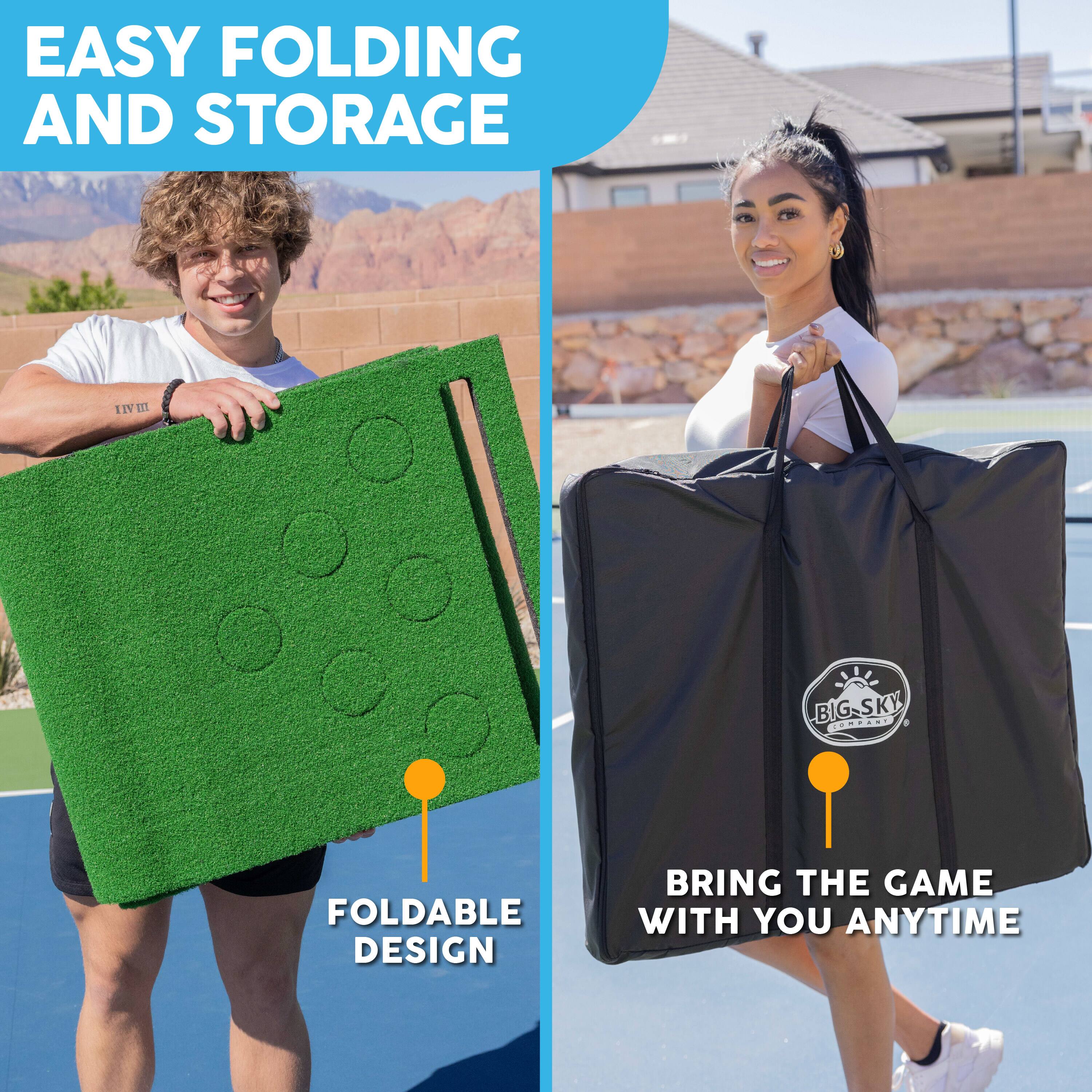 Easy Folding and Storage: 11v11 Foldable Design Big-Sky ... Bring the Game with You Anytime.