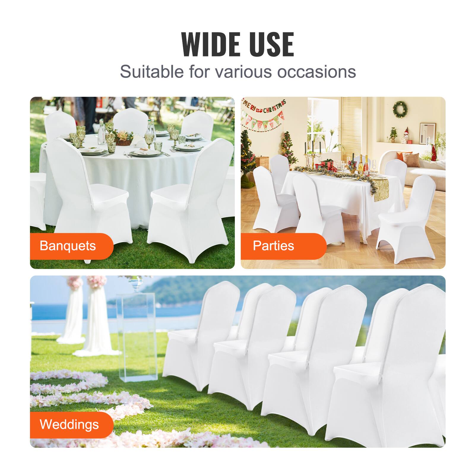WIDE USE Suitable for various occasions : Banquets Parties Weddings
