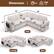 Dimension
Sofa: 85" x 45" x 35" x 18" x 20" x 20" x 18.5"
Lounge: 42" x 45" x 30.5"
Bed: 71" x 65"
Weight: 1750 LBS
Boxes: x4