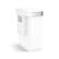 Alt View 3. simplehuman - 58L rectangular sensor can with voice and motion control, white steel - White.