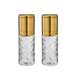 Cilio - Cristallo Salt or Pepper Mill 2 Piece Set - Gold