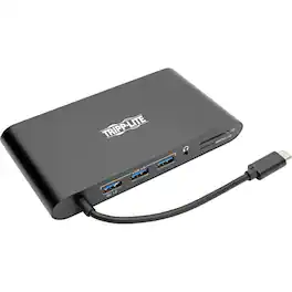Tripp Lite - USB C Docking Station 4k USB Hub HDMI VGA mDP Gbe Charging