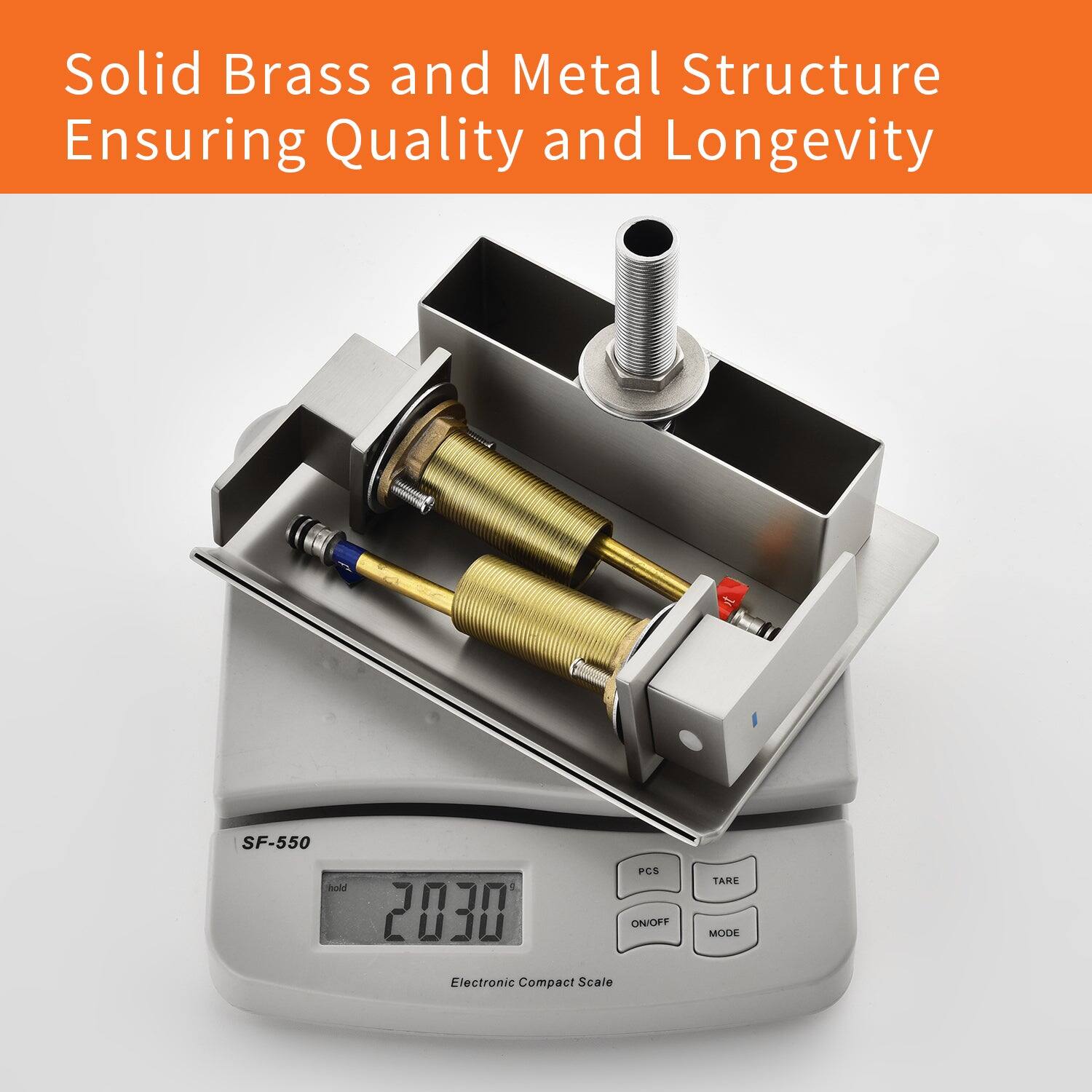 Solid Brass and Metal Structure Ensuring Quality and Longevity

SF-550 PCS Mead 2030 ON/OFF Electronic Compact Scale TARE MODE