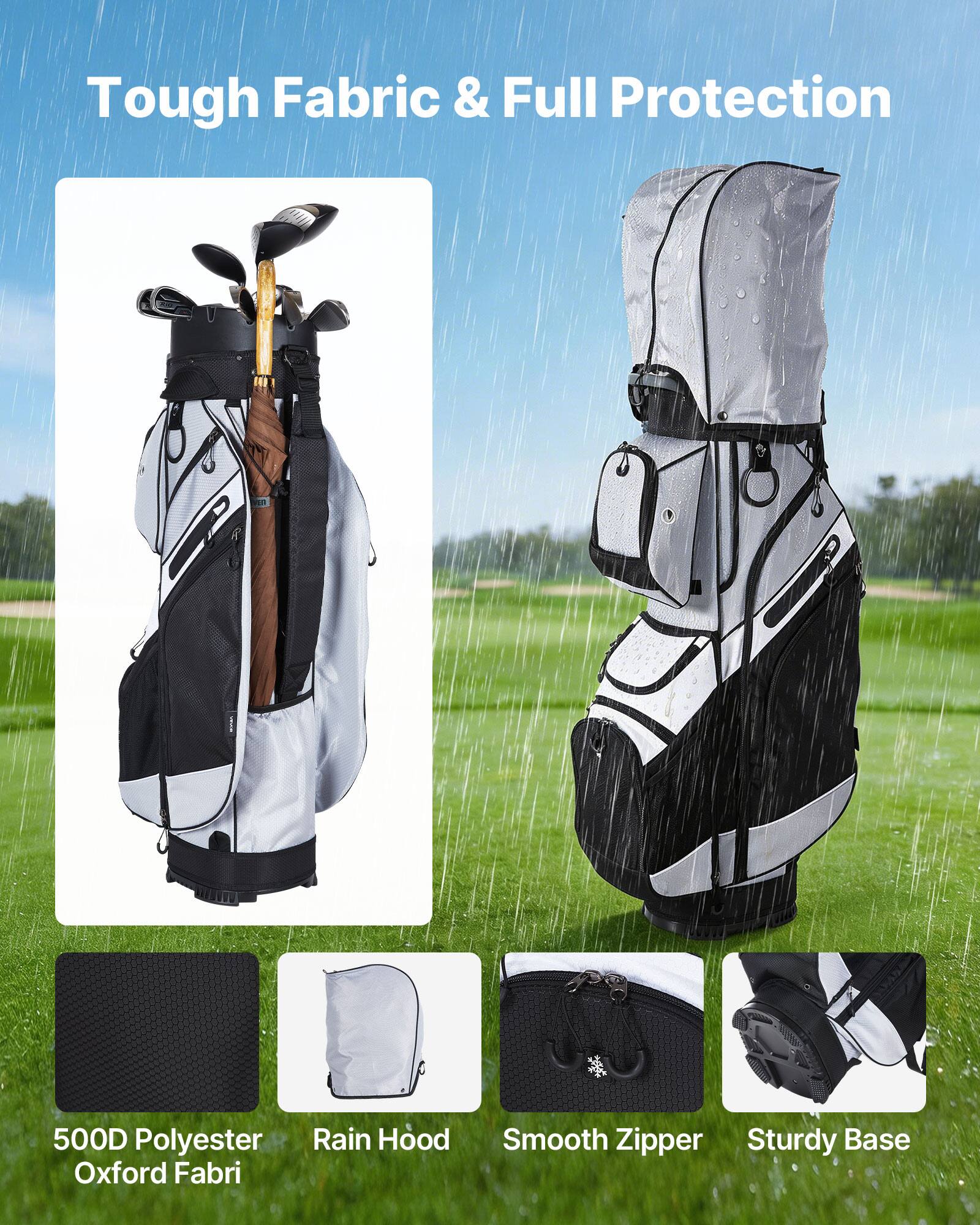 Tough Fabric & Full Protection

500D Polyester Oxford Fabric

Rain Hood

Smooth Zipper

Sturdy Base