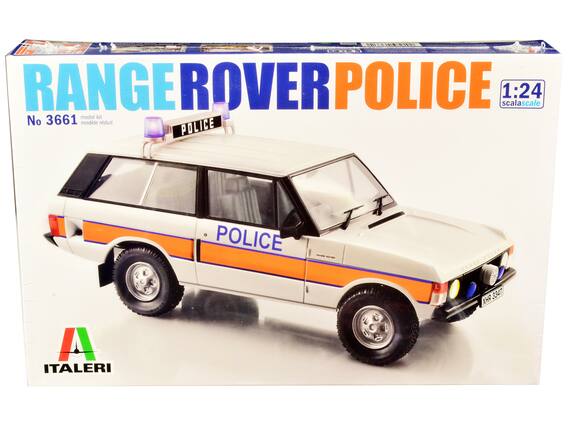 RANGE ROVER POLICE
No 3661 model kit
1:24 scale
POLICE
ITALERI
