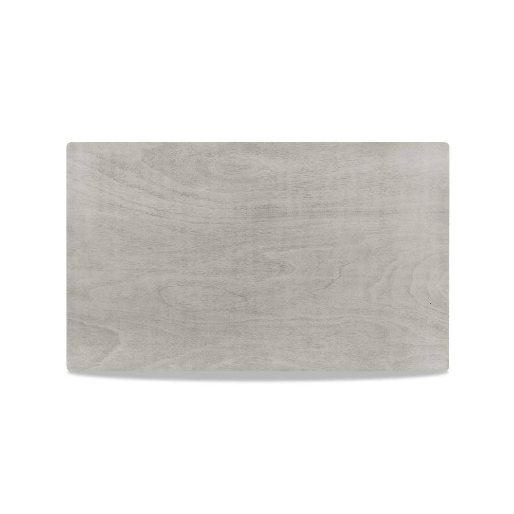 Back. New Classic Furniture - Furniture Pascal 59" Wood Rectangle Counter Table in Driftwood - Driftwood.