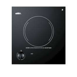 SUMMIT - 12" Wide 115V 1-Burner Radiant Cooktop - Black