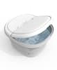 Front. SLF - SLF Collapsible Pedi Spa, Heated Portable Foot Bubble Bath Massager - Black.