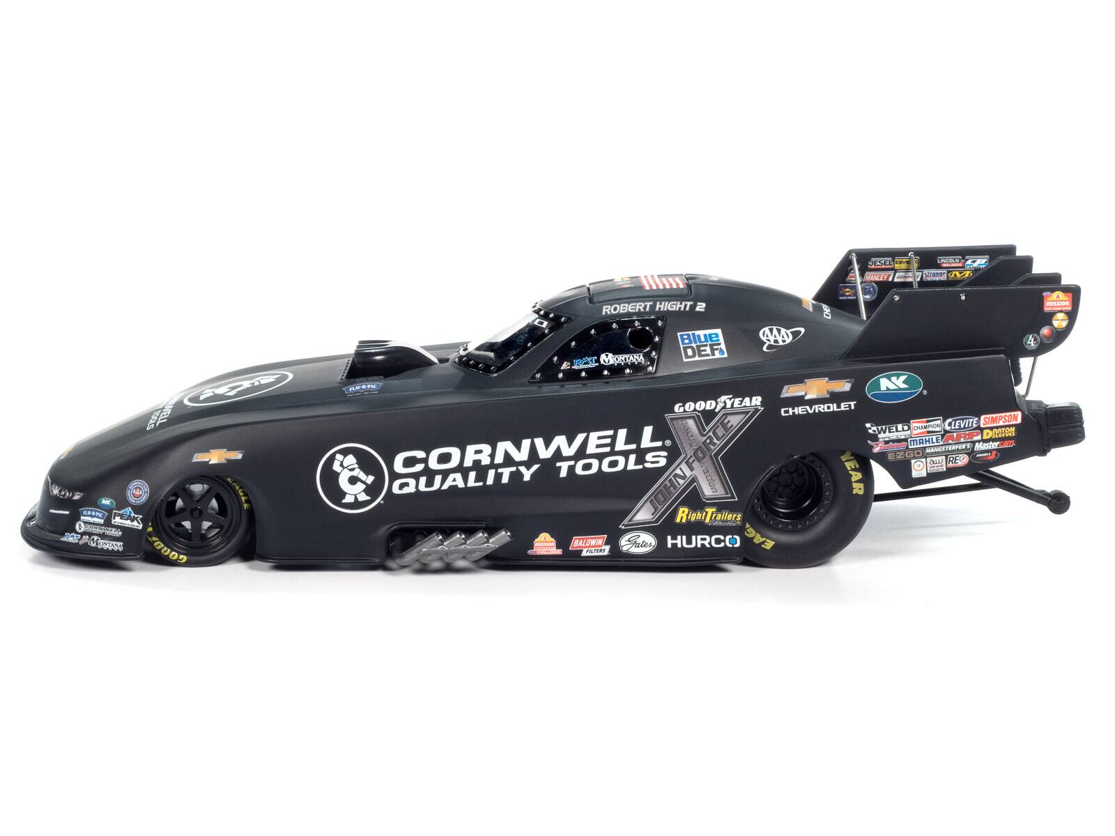 Sure, here is the corrected and grouped text from the image:

**Front Section:**
- CORNWELL QUALITY TOOLS
- JOHN FORCE
- RightTrailers
- HURCO
- BALDWIN FILTERS
- EZGO
- MAHLE
- CLEVITE
- SIMPSON
- RCE
- MAHLE
- CORNWELL
- NTER EZGO TOOLS
- JOHN FORCE
- LULC QUALITY
- JOHNF
- YEAR
- SSP
- RightTrailers
- PEAK
- 1
- adda
- T A Mo
- 2009
- aaa
- BALDWIN FILTERS

**Side Section:**
- ROBERT HIGHT 2
- Blue DEF
- GOOD YEAR
- CHEVROLET
- NK
- WELD
- CHAMPION
- CLEVITE
- SIMPSON
- MAHLE
- RCE
- MAHLE
- CORNWELL
- NTER EZGO TOOLS
- JOHN FORCE
- LULC QUALITY
- JOHNF
- YEAR
- SSP
- RightTrailers
- PE