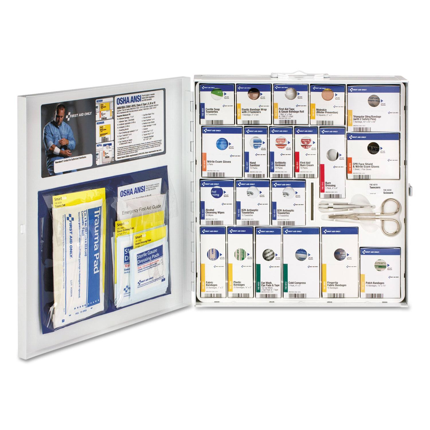 PMST AD ONET OSHA ANSI - - - - I 1 Ro - - - fay - - - - N - - - - n  S Salint I -W tam - - - tve t -  .. Moud  om Sooues Sert FIRST AM ONLY I I E Trauma Pad OSHA ANSI FistAd Guide Emergency Shut Gaure D Sterle Pact Dressing Ta can - - - Tabe Rrs AM - - - -. - Pd te - - mpross nandoges -apa - C Fngerty fanie Kandngen - PAS