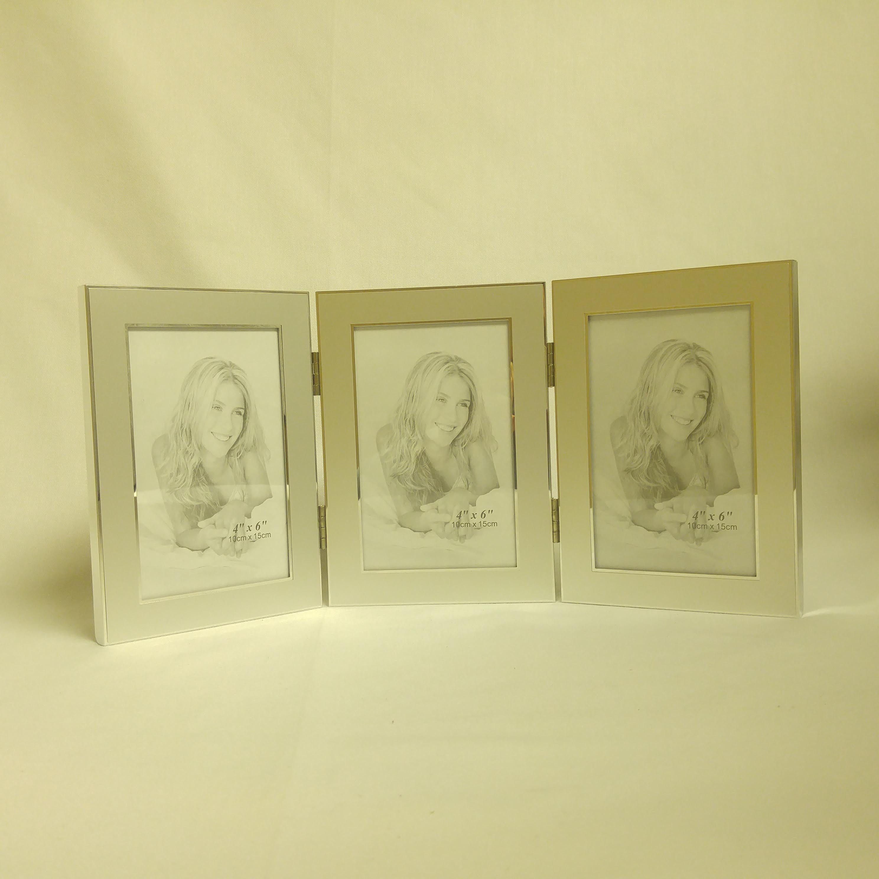 Jiallo - Jolene Triple Frame 4 x 6" - Silver, Multi Color