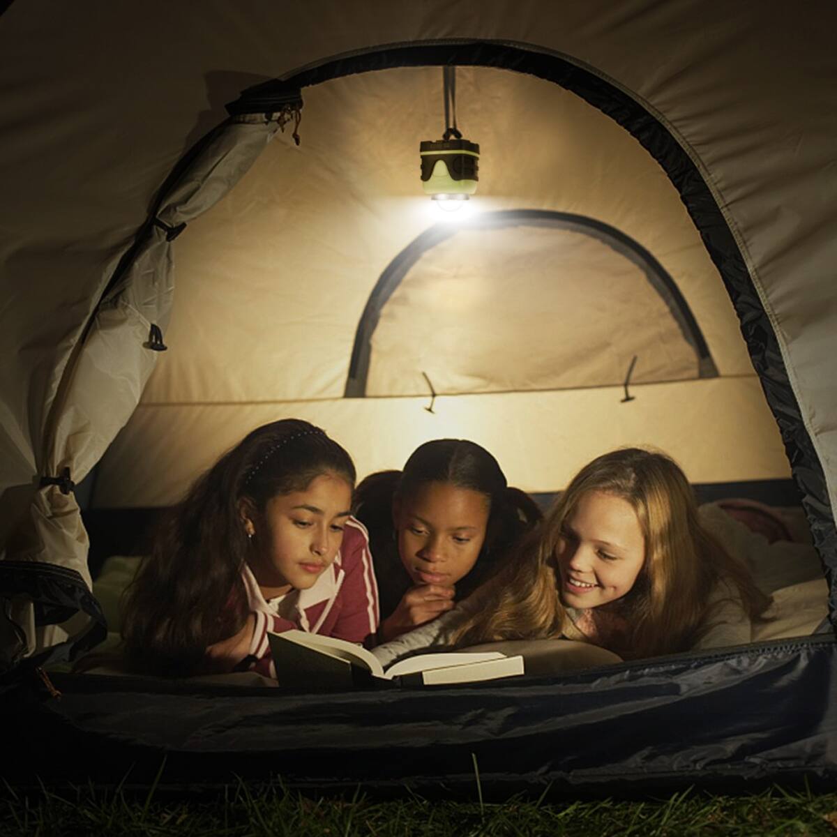 Alt View 9. Lepro - 1000LM Battery Powered LED Camping Lantern 4 Light Modes - Green.