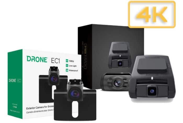 Compustar - Momento M8 MD-8400 Bundled with DroneMobile XC-EC1 Exterior Waterproof Camera
