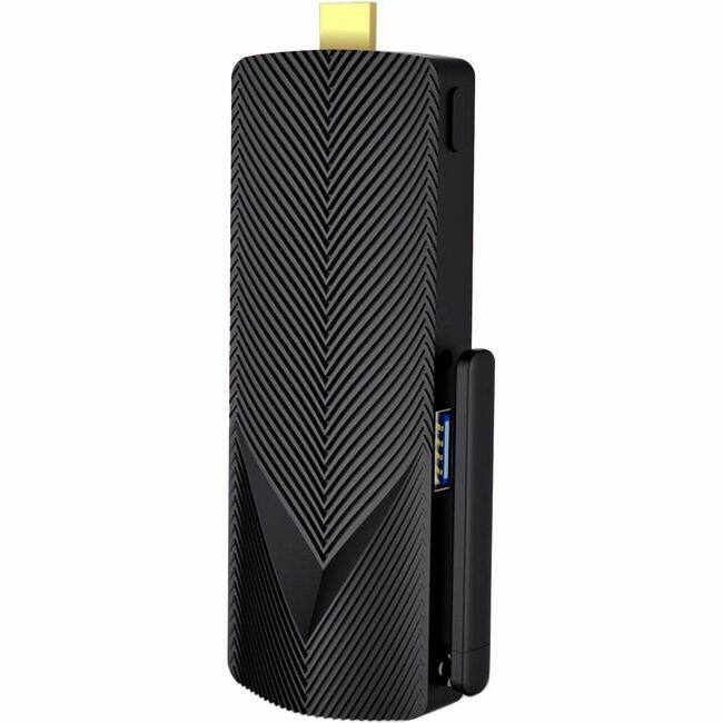Front. Azulle - Access Pro Small Form Factor Mini PC Stick Win 11 Pro - Intel - N100 - Quad-core (4 Core) - 2 GHz - 4 GB - LPDDR4 - 64 - Black.