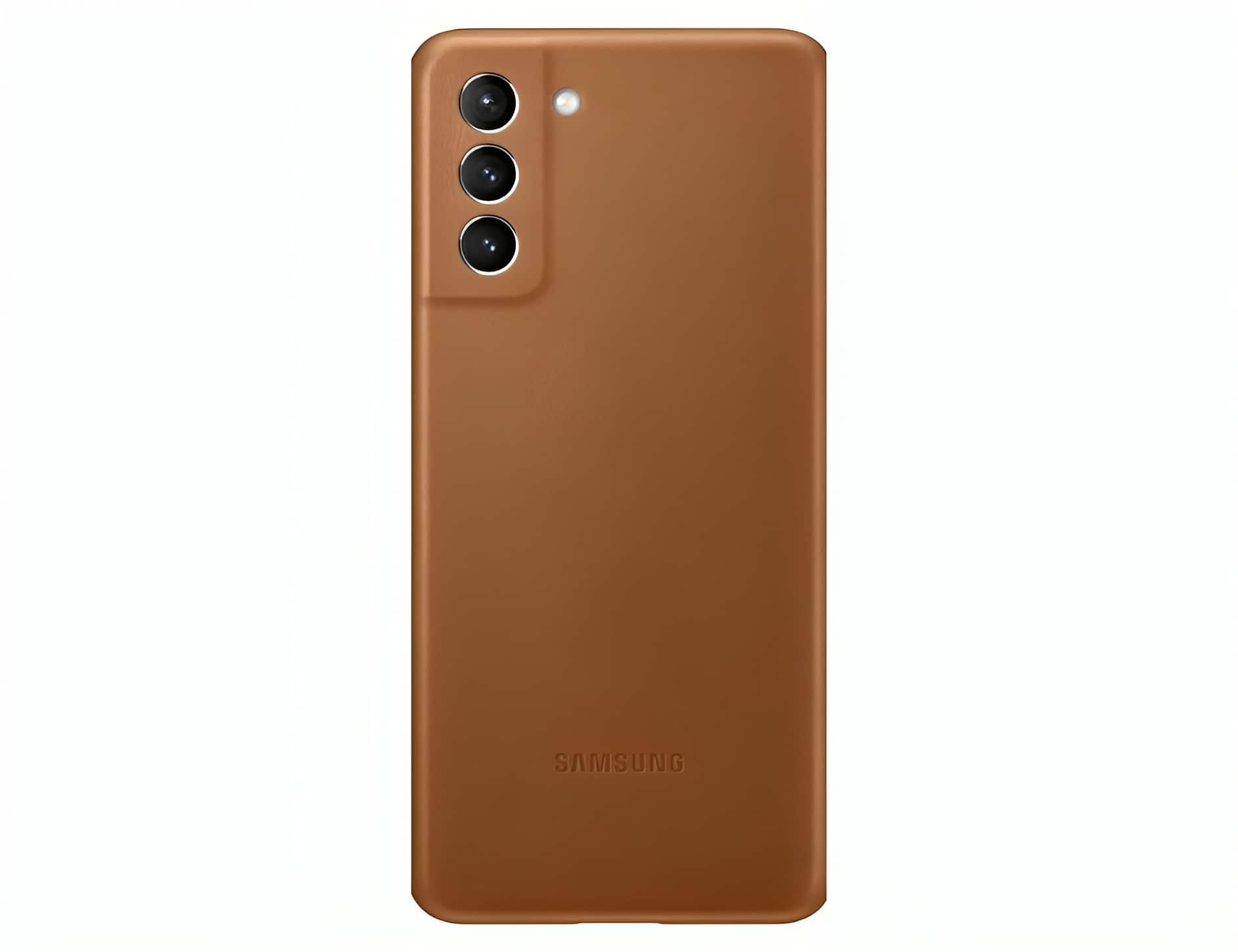 Samsung - Leather Case Galaxy S21+ | Color: - Brown