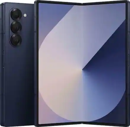 Front. Samsung - Samsung Galaxy Z Fold6 1TB F956U Unlocked - Navy - Navy.