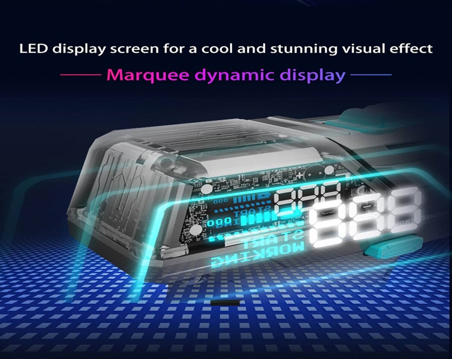 LED display screen for a cool and stunning visual effect  
Marquee dynamic display