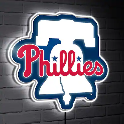 Front. Evergreen Enterprises - LED Team Logo Shaped Lighted Wall Sign - Multicolor.