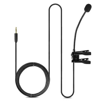 Front. MOVO - Movo ACM400 Flexible Gooseneck Omnidirectional Microphone for Motovlogging.