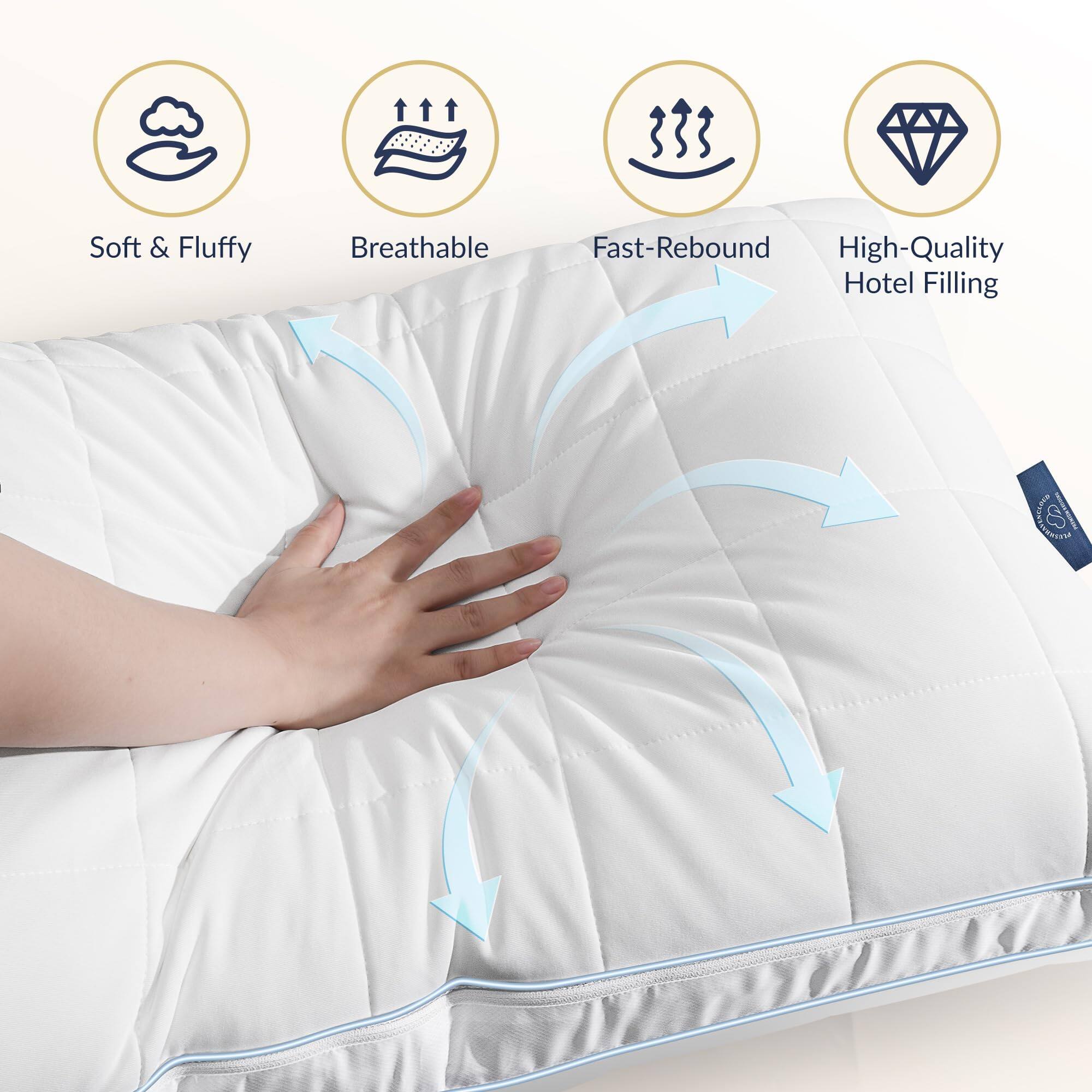 Soft & Fluffy  
Breathable  
Fast-Rebound  
High-Quality Hotel Filling